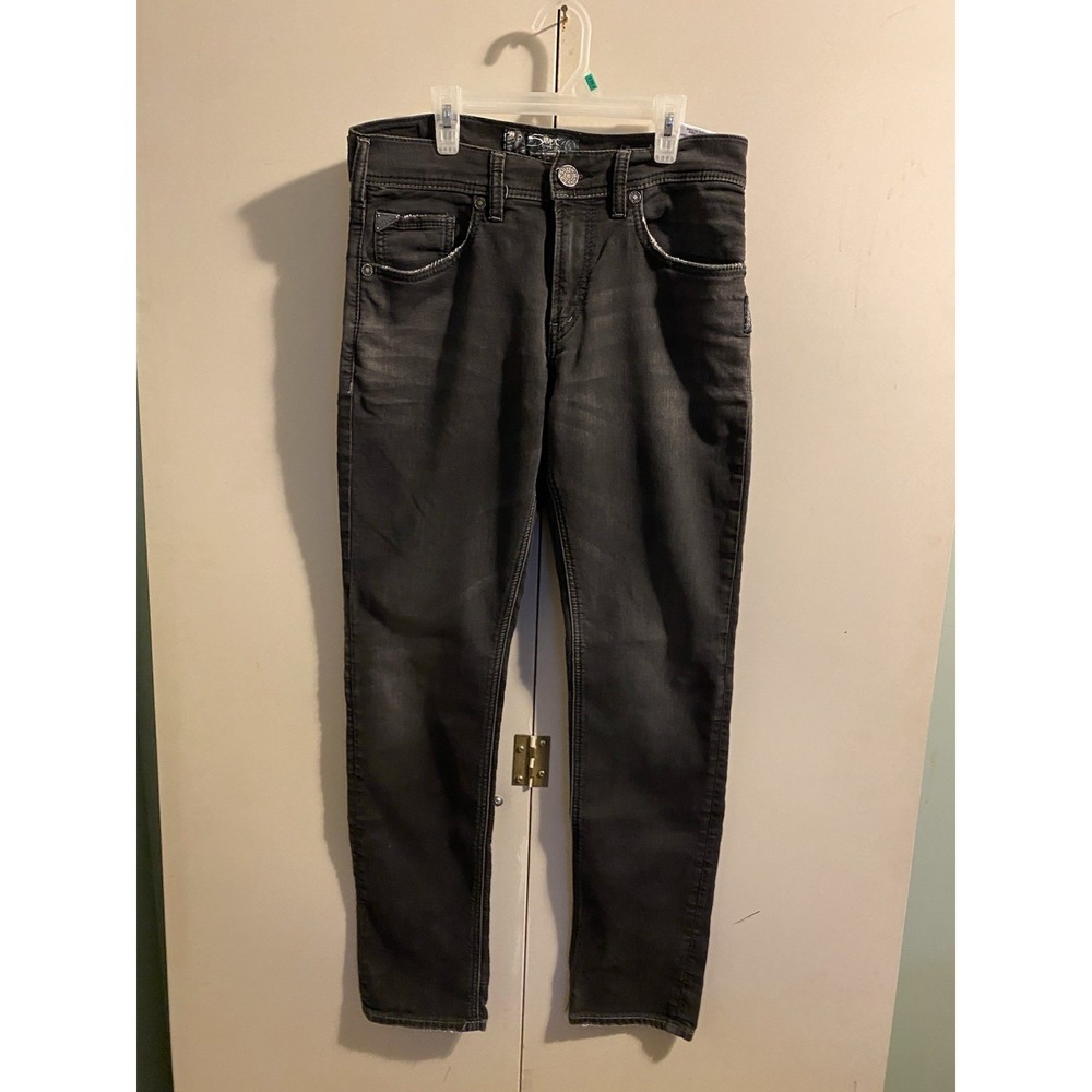 Silver Jeans Co Allan Joga Jeans Slim Dark Wash Denim 31X32 Mens Hemmed Grunge